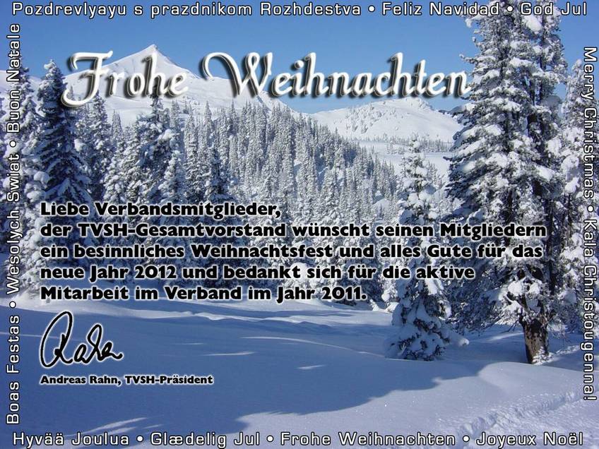 Weihnachtsgruesse TVSH